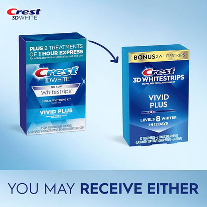 Crest 3D Whitestrips Vivid Plus – 12 Treatments Whitening Kit