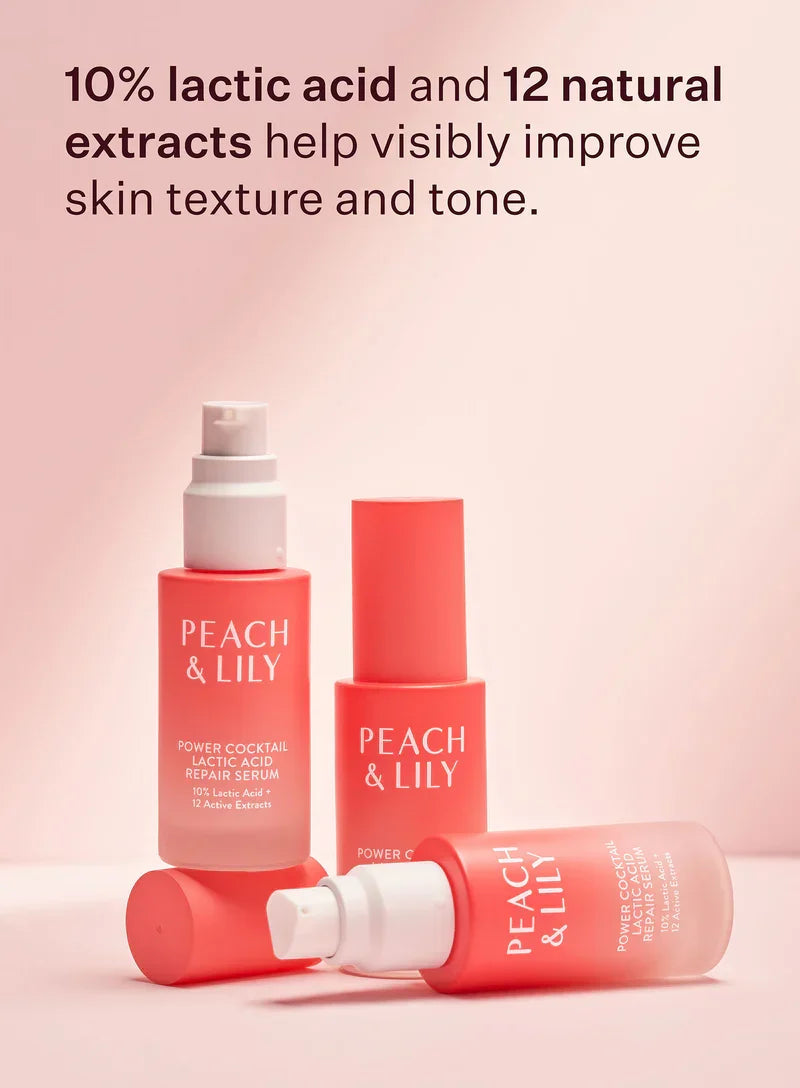 Peach & Lily Power Cocktail Lactic Acid Resurfacing Repair Serum