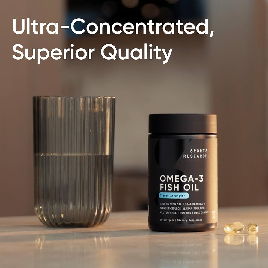 Sports Research Triple Strength Omega-3 Fish Oil 1250mg
