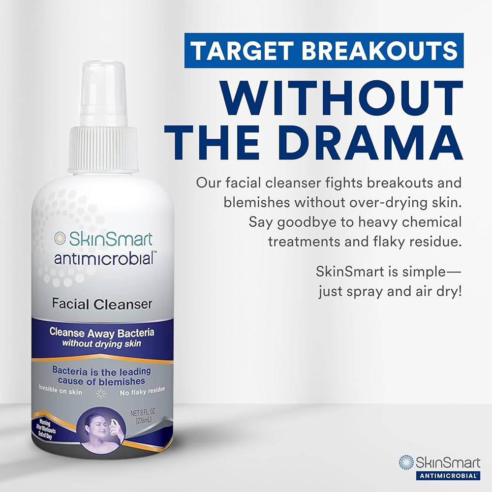 SkinSmart Antimicrobial No-Rinse Spray Face Cleanser