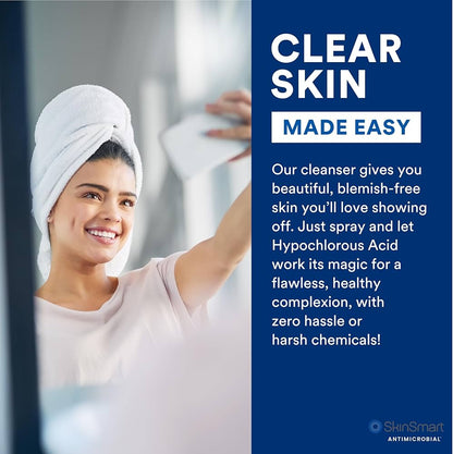 SkinSmart Antimicrobial No-Rinse Spray Face Cleanser