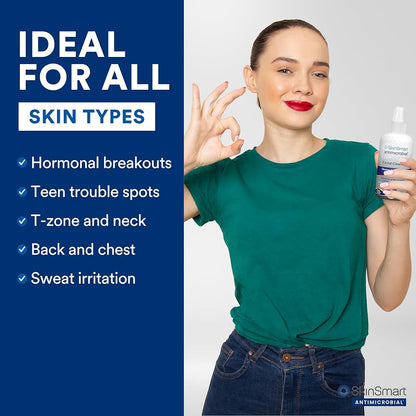 SkinSmart Antimicrobial No-Rinse Spray Face Cleanser