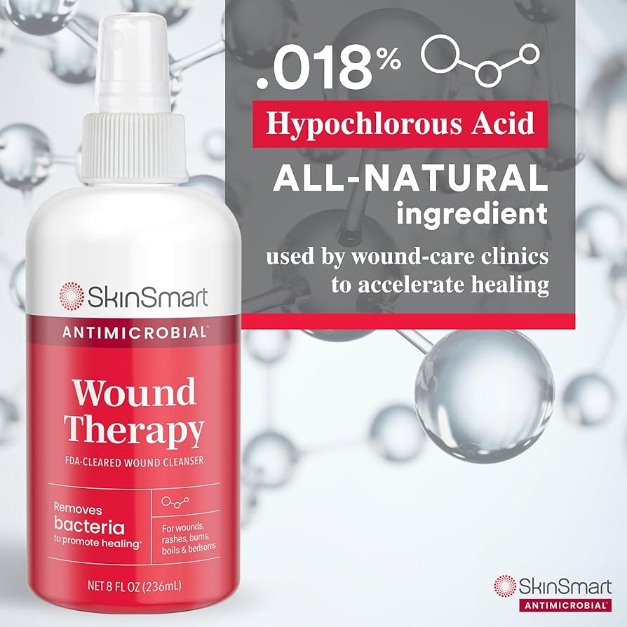SkinSmart Antimicrobial Hypochlorous Wound Care Spray