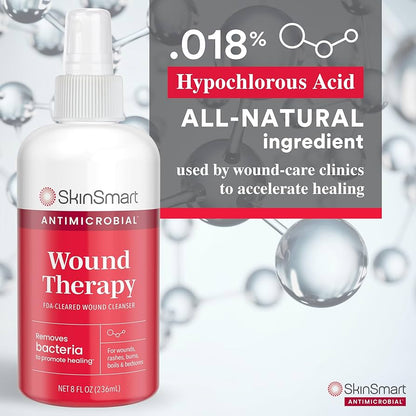 SkinSmart Antimicrobial Hypochlorous Wound Care Spray