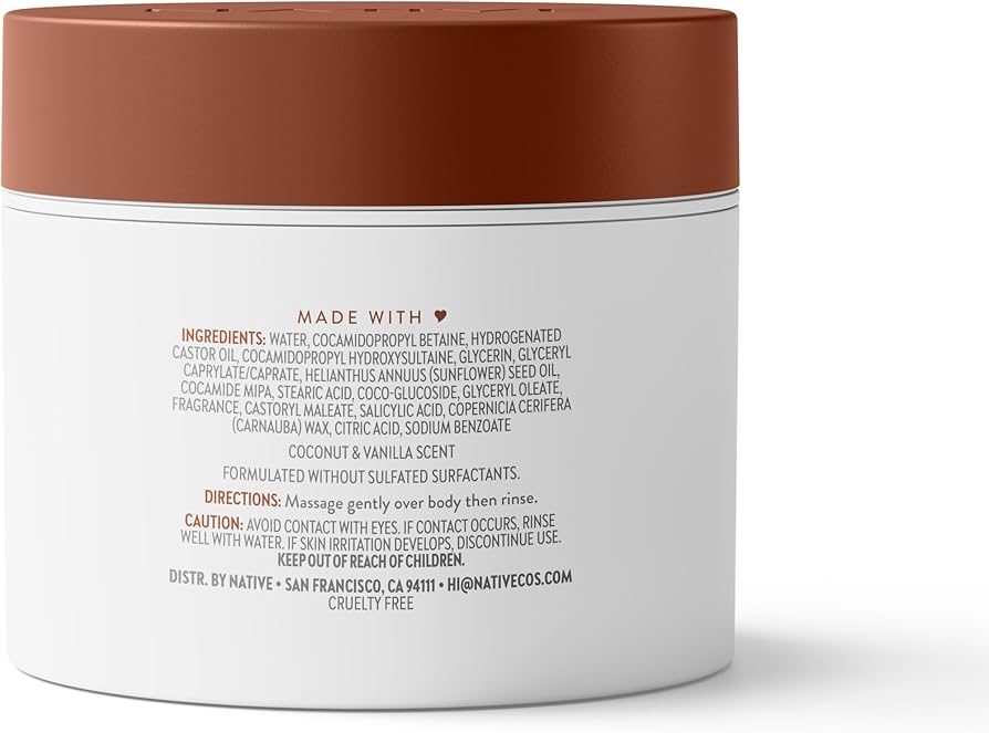 Native Coconut & Vanilla Exfoliating Body Polish Scrub