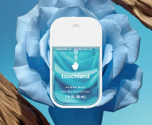 Touchland Blue Sandalwood Power Mist – Aloe, Rose & Lemon Hand Sanitiser