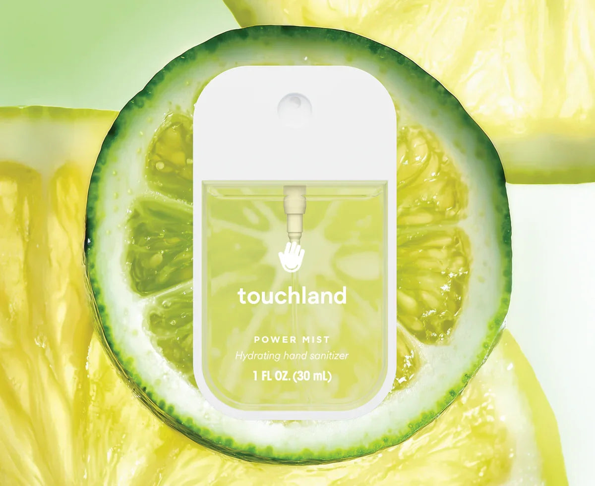 Touchland Lemon Lime Spritz Power Mist – Aloe & Sandalwood Hand Sanitiser