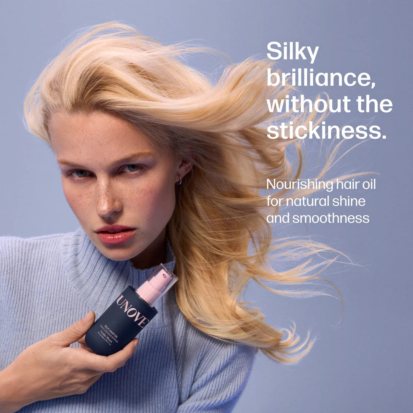 UNOVE Silk Shine Hair Oil for Damaged Hair – Heat Protect 455°F